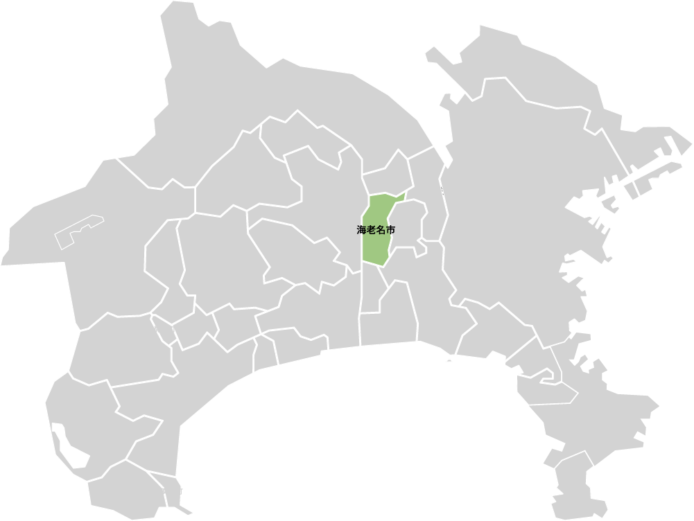 神奈川県海老名市の地図