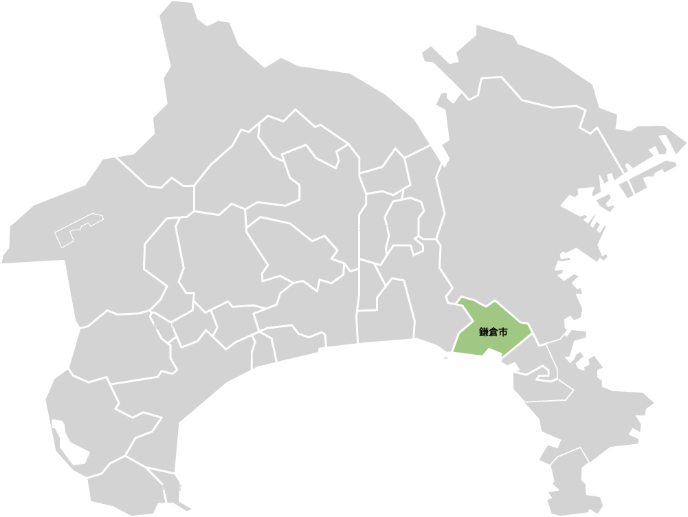 神奈川県鎌倉市の地図